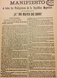 Manifiesto del 1° de mayo de 1890