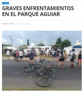 Lee más sobre el artículo NI ENFRENTAMIENTO NI INCIDENTES, FUE REPRESIÓN POLICIAL